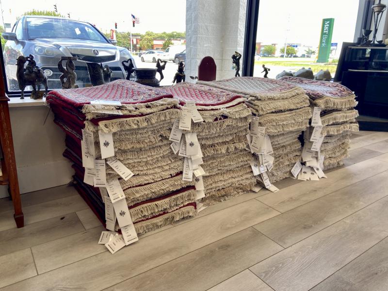 Maurin Stein discontinued selling fine rugs but still offers an assortment of Persian car mats. ELLEN DRISCOLL PHOTO